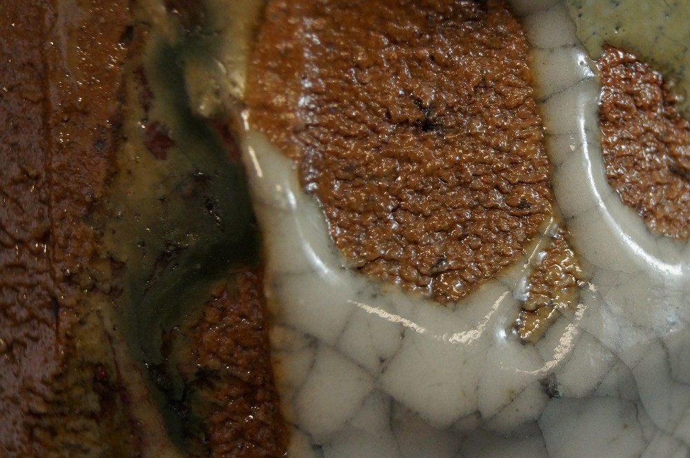 Tanba Chawan by Tsuyoshi Uenaka Glaze Close-Up 2