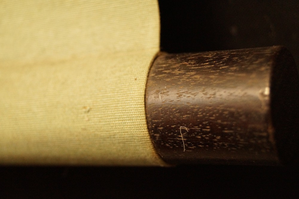 Kalligraphie Schneeflocken im Korb Rollendetail