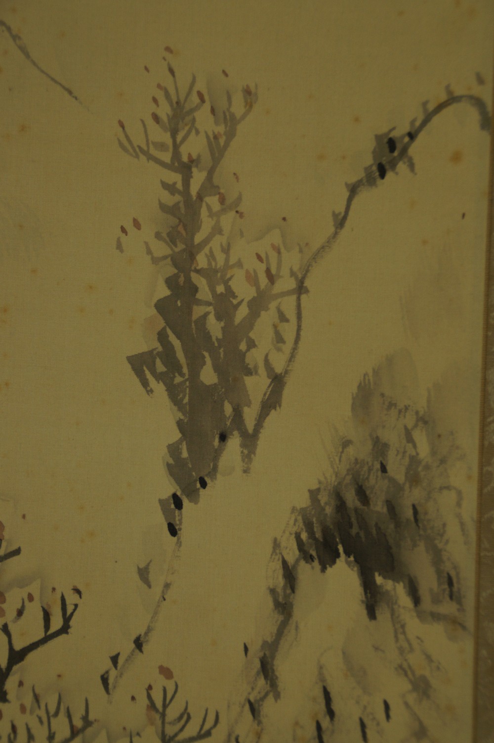 Winterliche Berglandschaft von Keisui Baum-Motiv Nahaufnahme