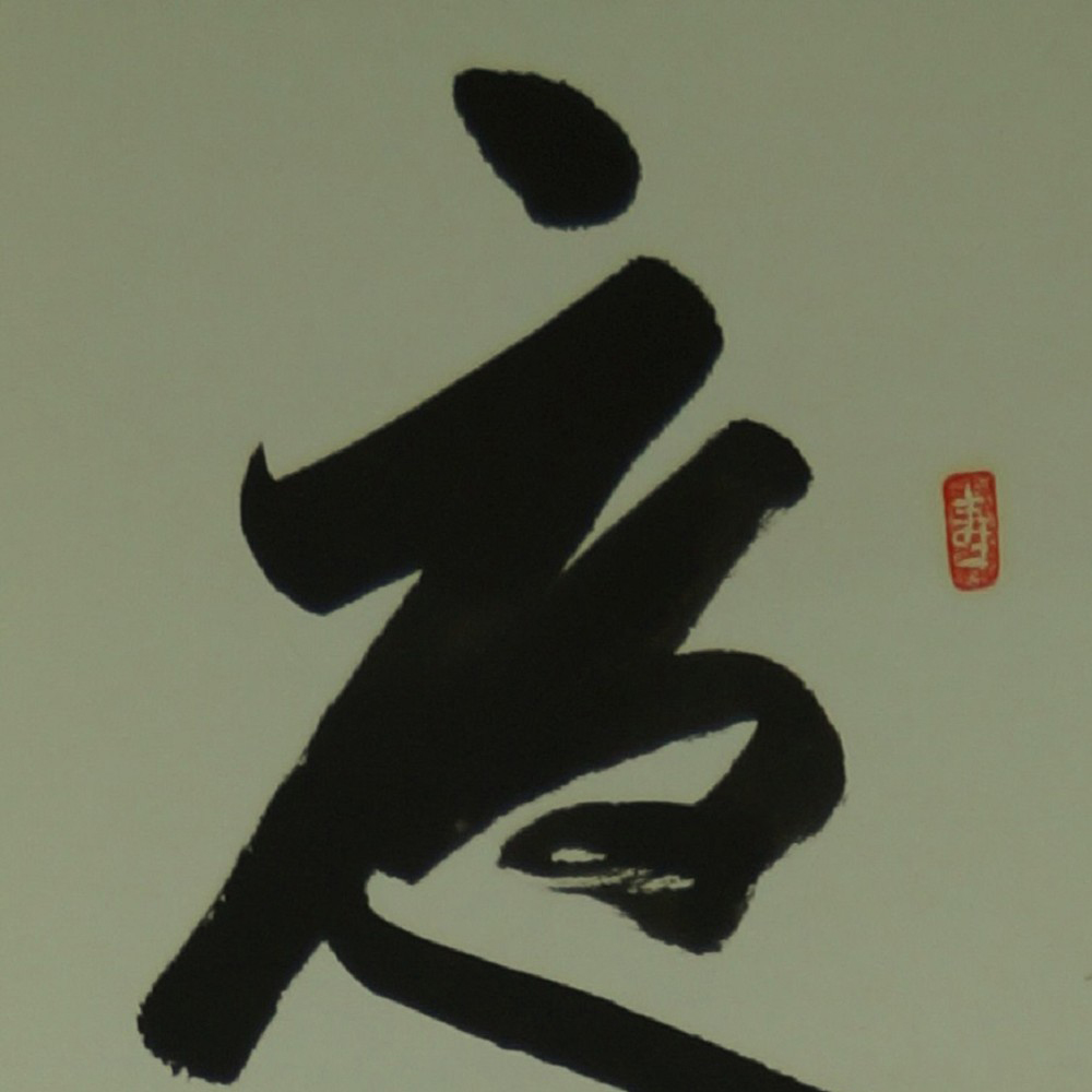 Kalligrafie Rollbild Kakemono Kalligrafie Nahaufnahme Vorschau