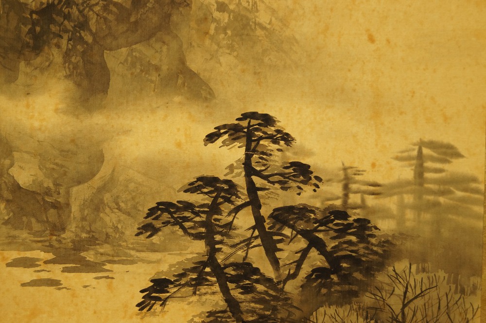 Landschafts Kakemono Landschaft Nahaufnahme 2