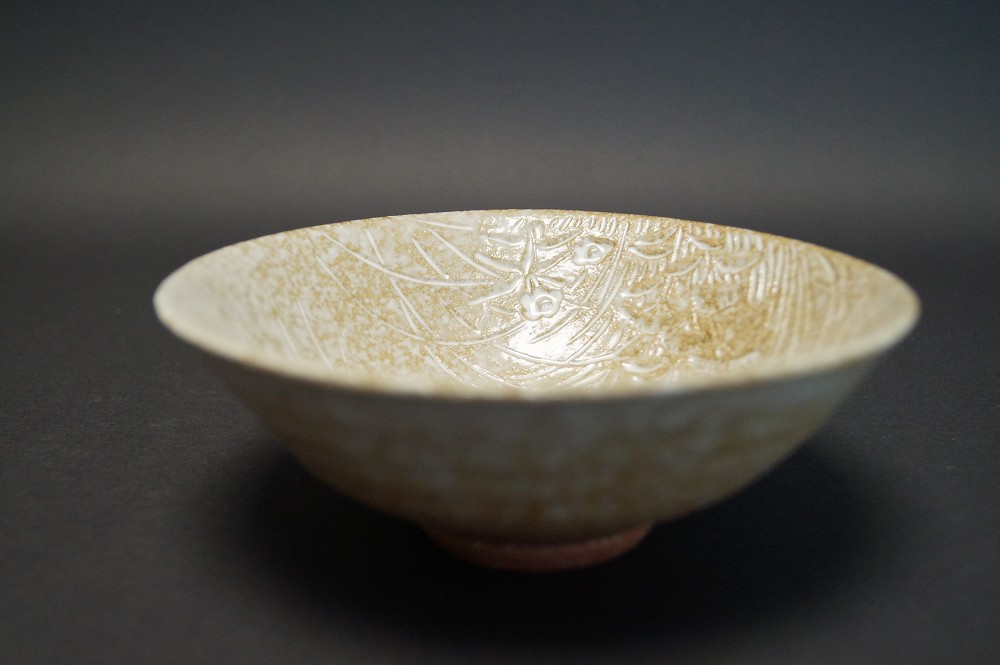Tea Bowl Chawan Made of Hanganji Ware Side View