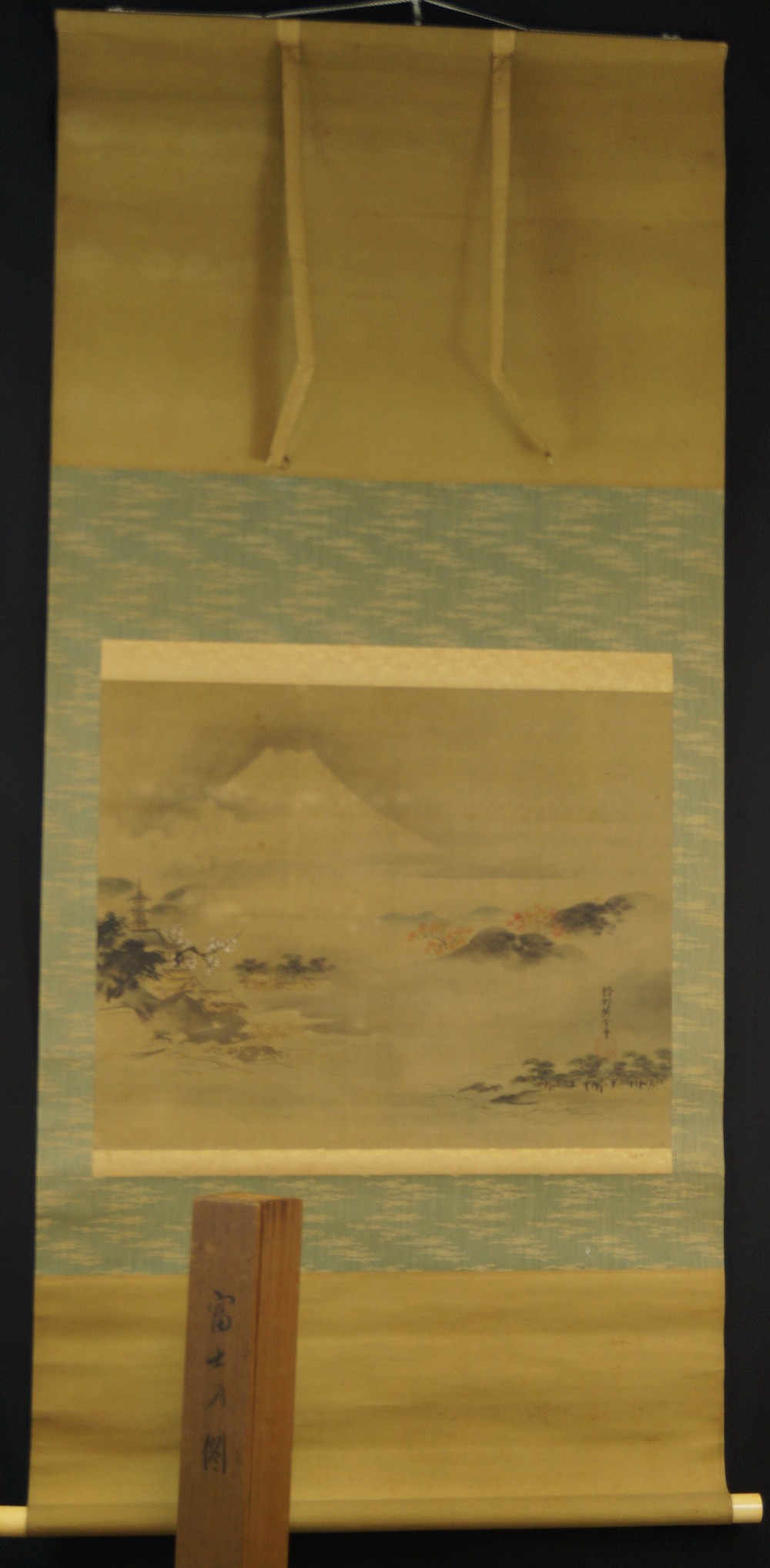 Fuji-san von Kano Ryusetsu Gesamtansicht Rollbild