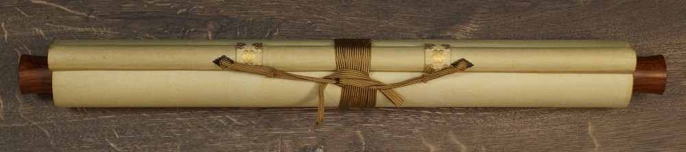 Drache Kakemono zusammengerollt