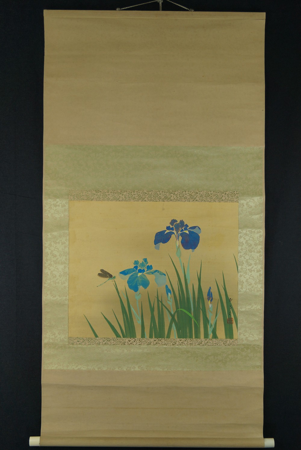 Irises Full View Hanging Scroll