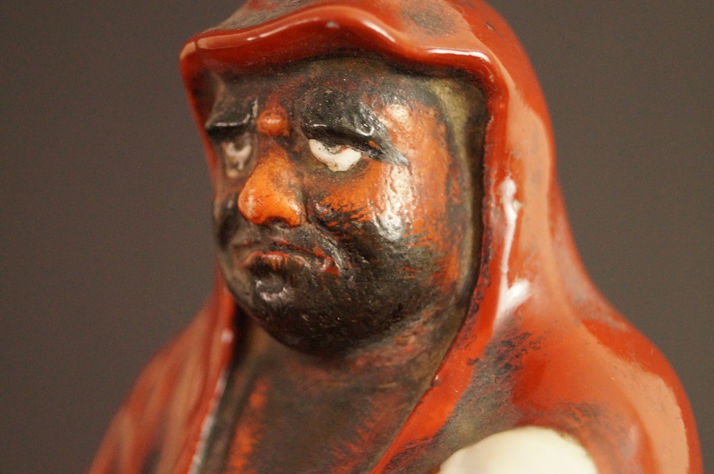 Bodhidharma Daruma Kutani Figure Face Motif Close-Up