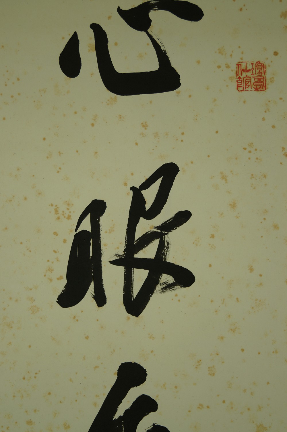 Kakemono Kalligrafie Kalligrafie Nahaufnahme