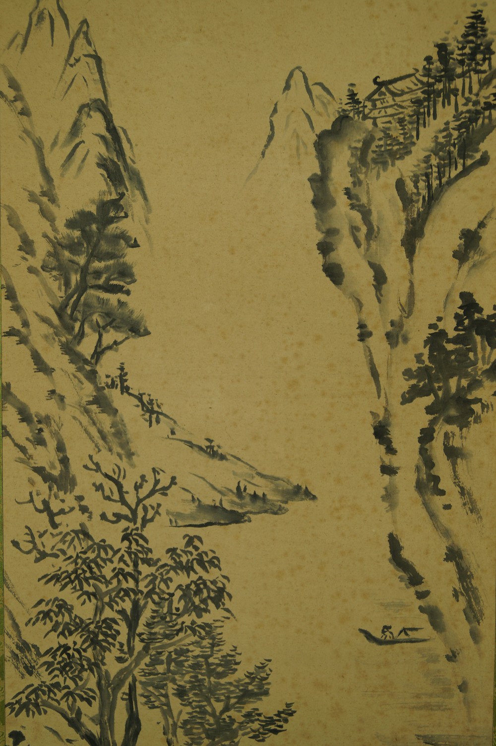 Landschaft Rollbild Kakejiku Kakemono Landschaft Nahaufnahme