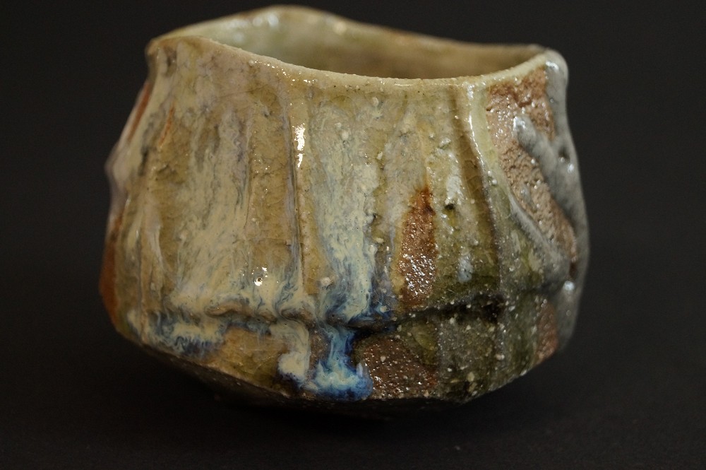 Tanba Chawan by Tsuyoshi Uenaka Back View
