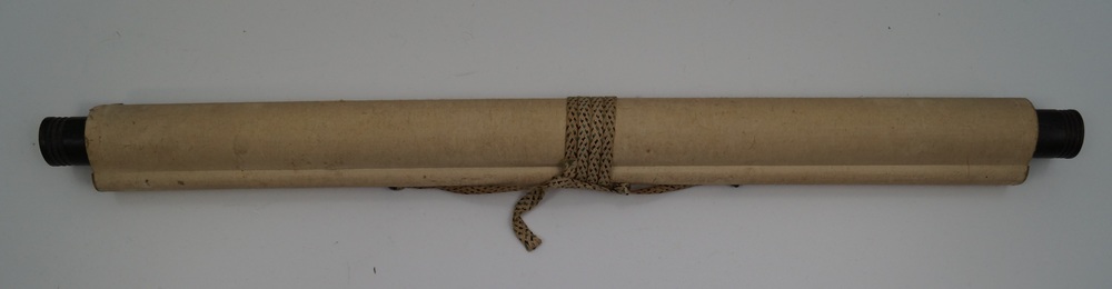 Kakemono Kalligrafie Zusammengerollt