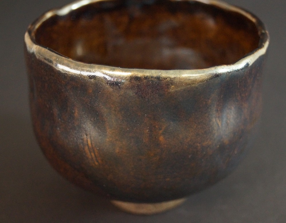 Chawan Made of Tanba Ware by Mitsuru Ichino Side View 1