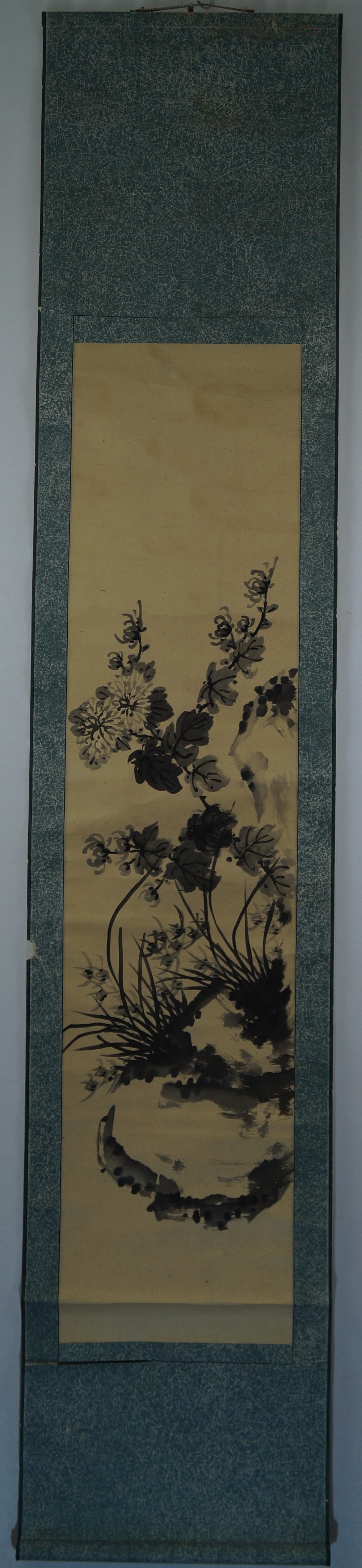 Chrysanthemum Hanging Scroll Full View Hanging Scroll
