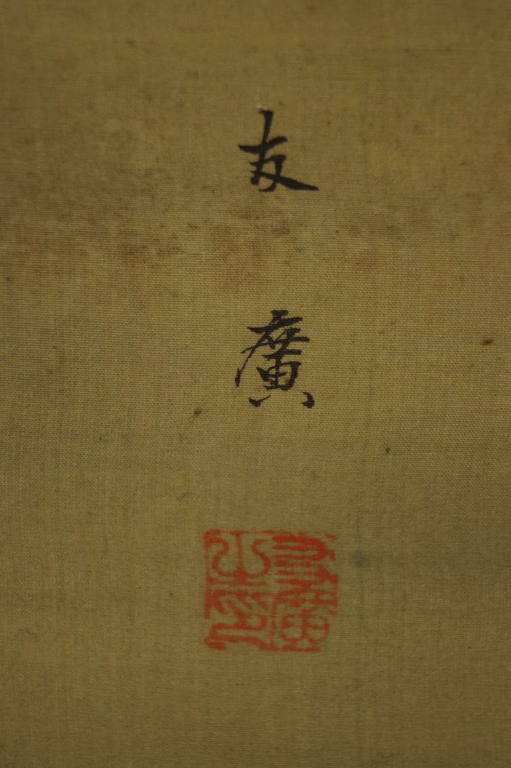 Carp in water signature and seal close-up