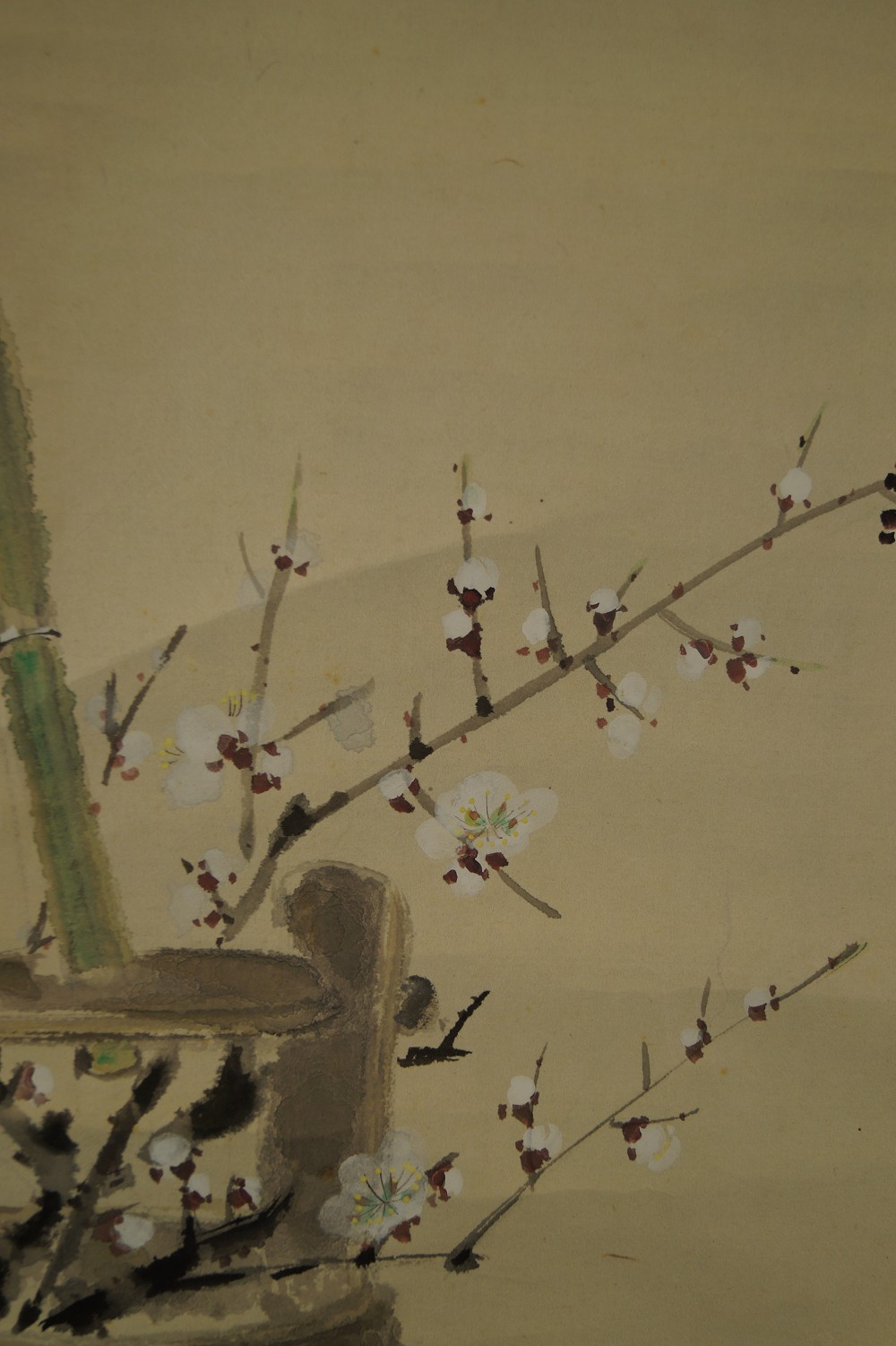 Pflaumenblüten - Japanisches Rollbild (Kakejiku, Kakemono)