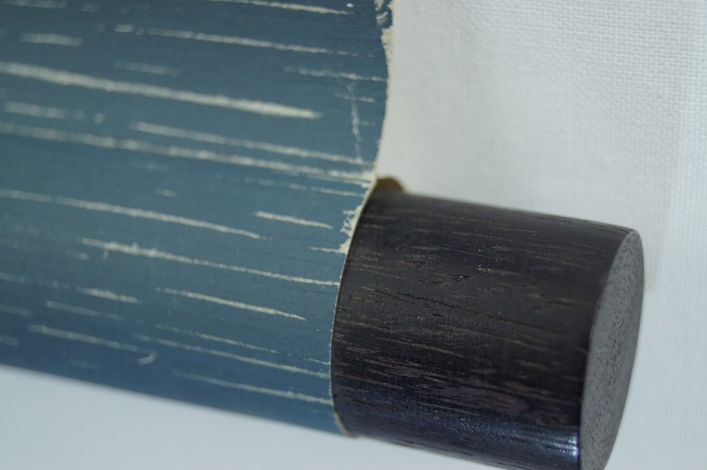 Beauty in Kimono Hanging Scroll Scroll Detail