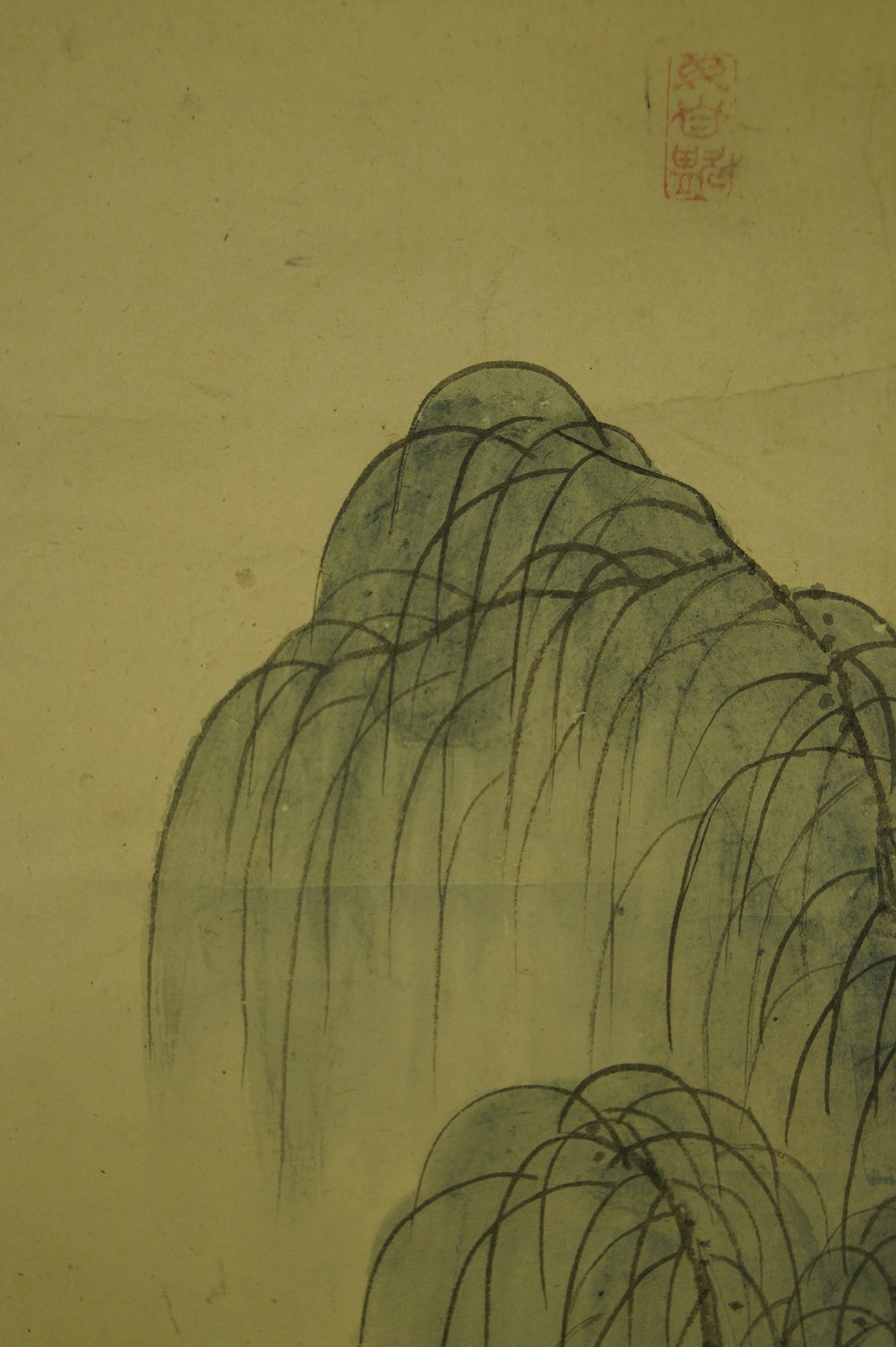 Hina Dolls with Plum Blossoms and Vase Landscape Close-Up