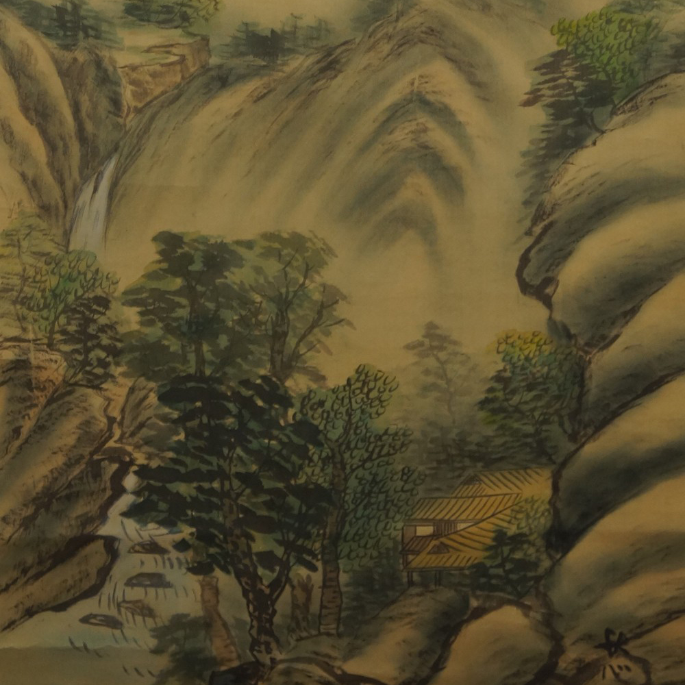 Landschaft Rollbild Motiv Nahaufnahme Vorschau