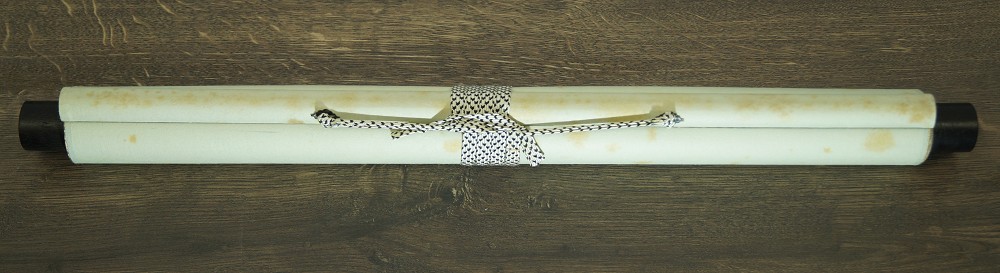 Kakemono Kalligrafie Zusammengerollt