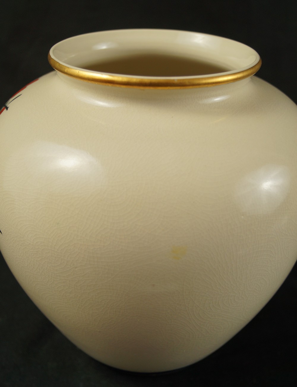 Ducks and Plum Blossoms Vase Rear View