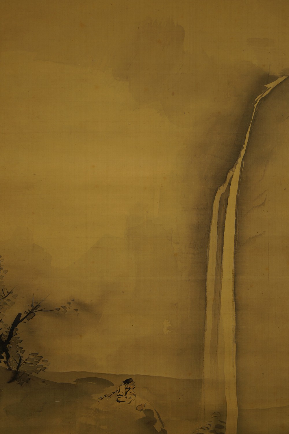 Japanisches Rollbild Wasserfall Motiv Nahaufnahme 1