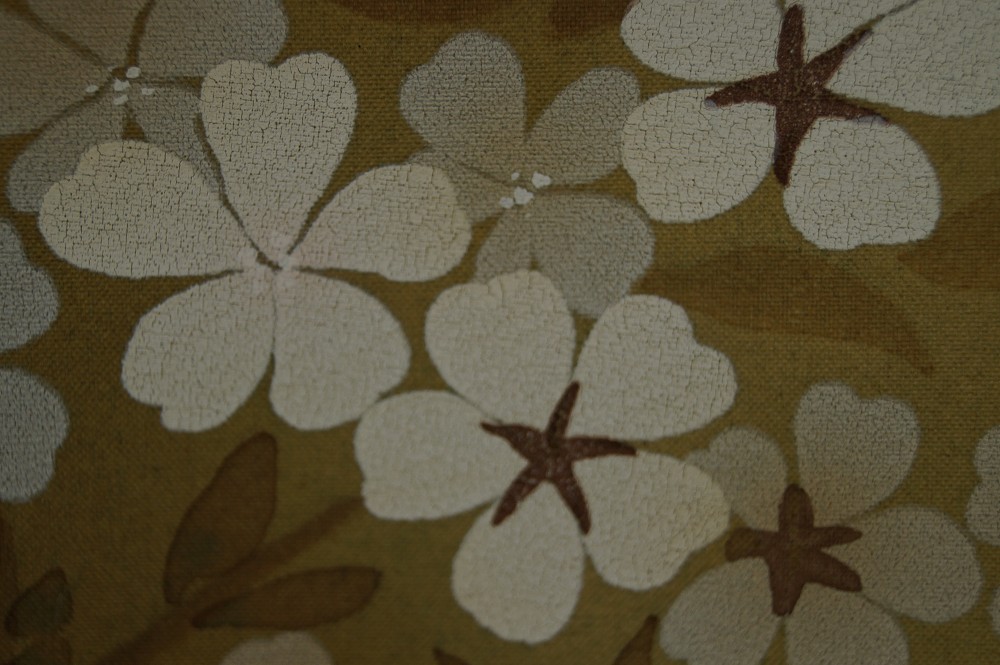 Sakura hanging scroll cherry blossom motif close-up 5