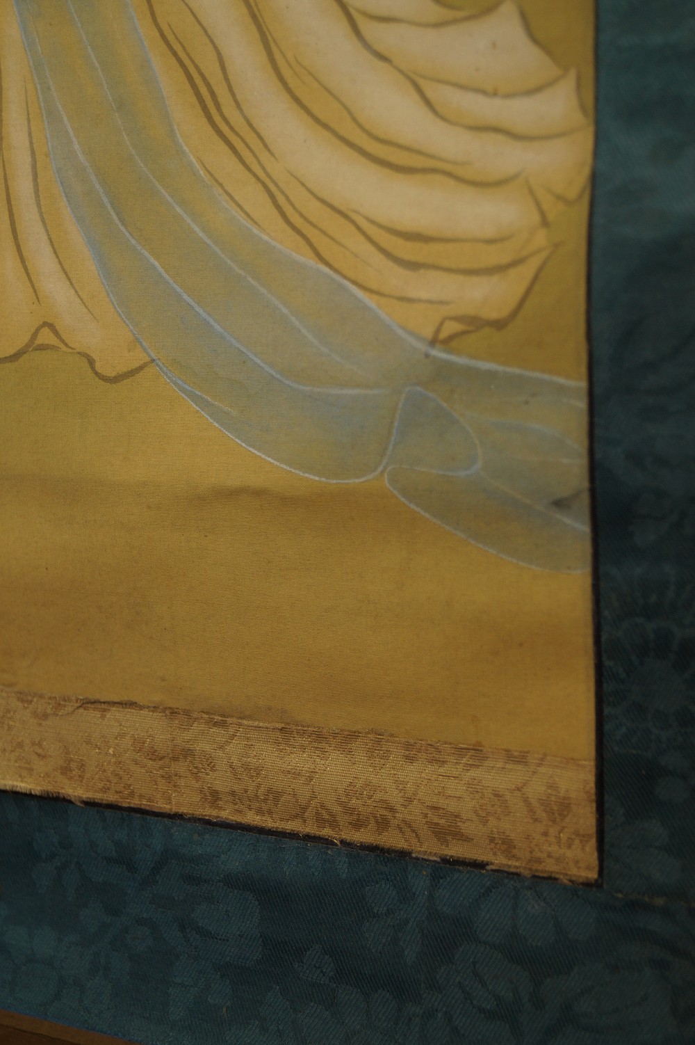 Beauty in Kimono garment close-up