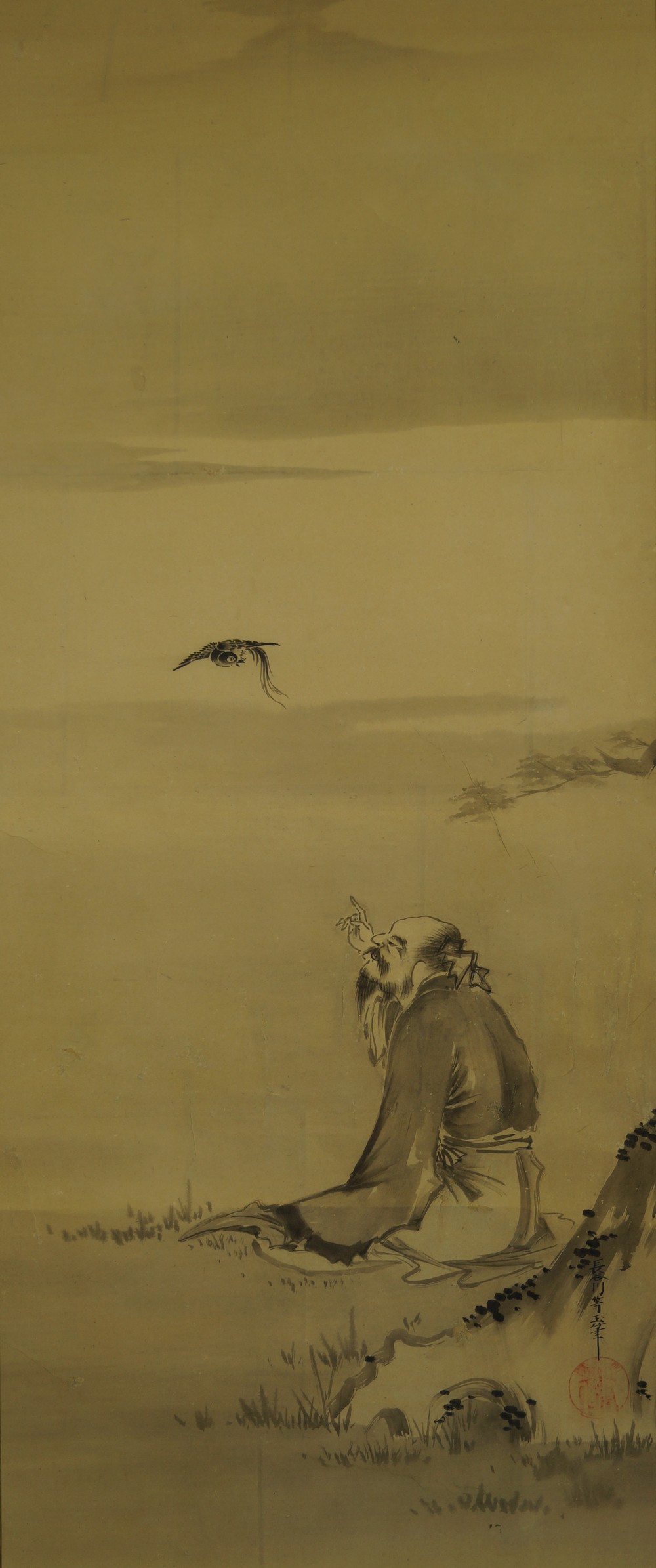 The man and the bird full motif without mounting