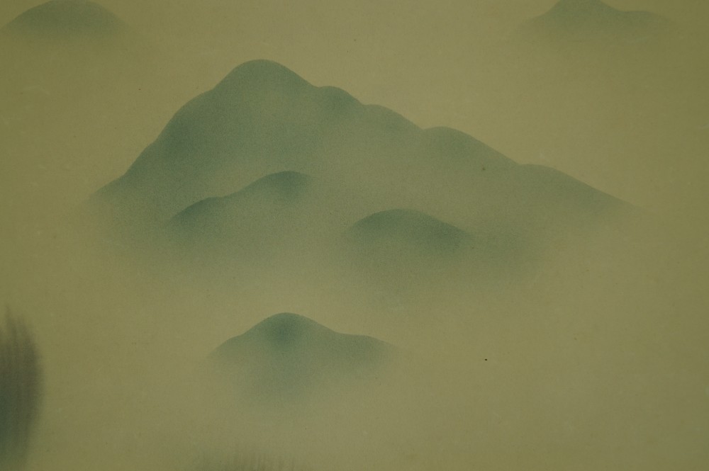 Landschaft Rollbild Berglandschaft Nahaufnahme 2