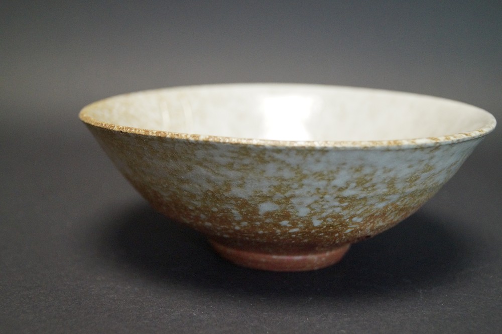 Tea Bowl Chawan Made of Hanganji Ware Front View