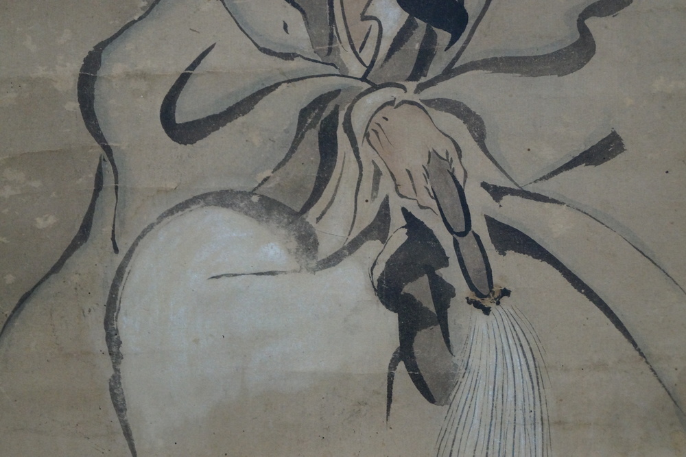 The Wise Man in Moonlight kakejiku fan motif close-up 2