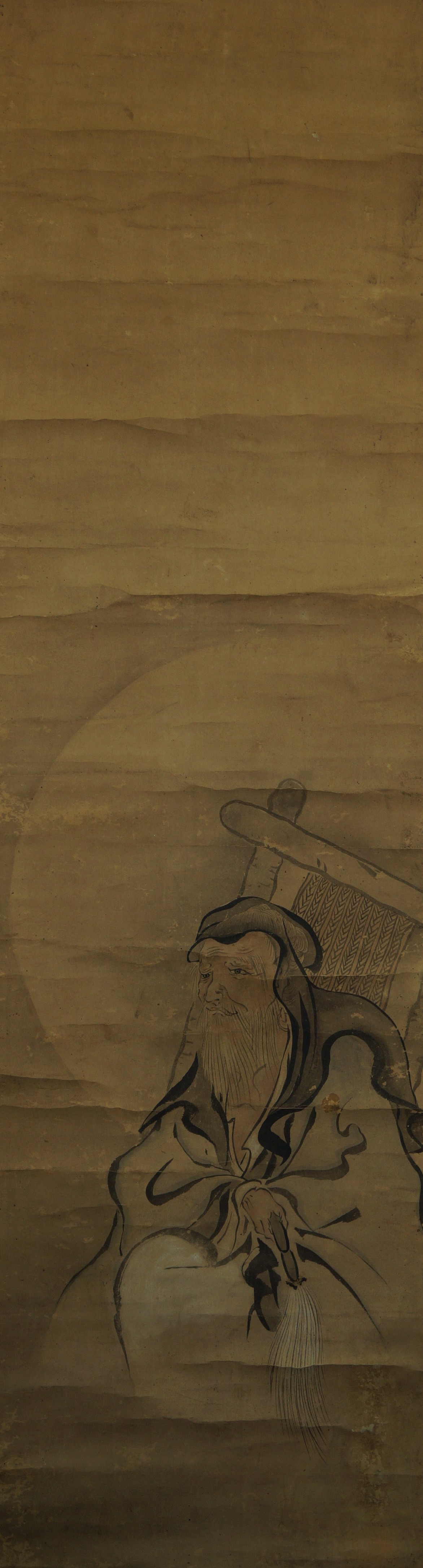 The Wise Man in the Moonlight Kakejiku Full Motif Without Mounting
