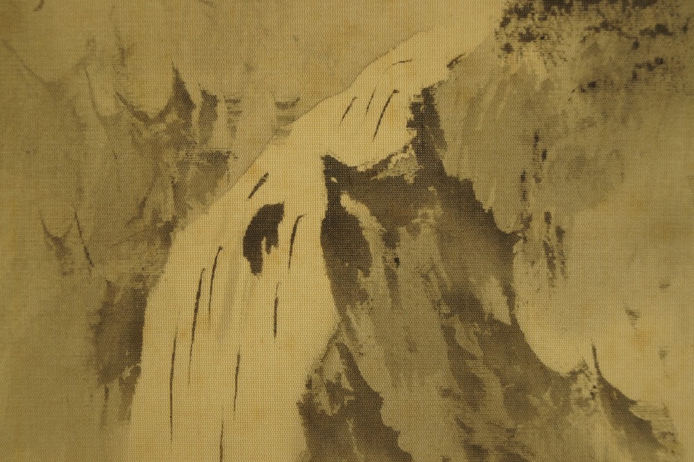 Landschaft Rollbild Wasserfall-Motiv Nahaufnahme 2