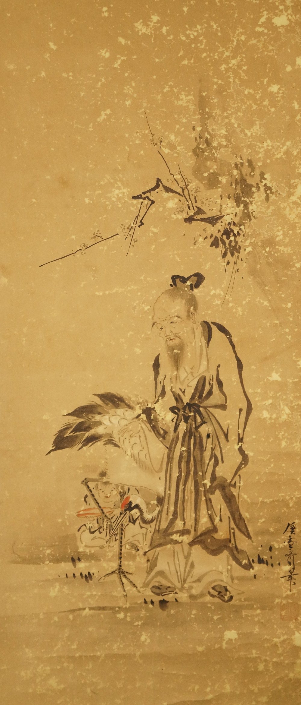 The Hermit and the Crane Full Motif without Mounting