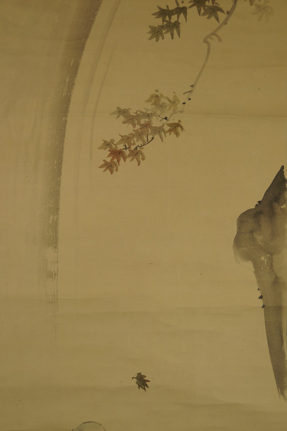 Mann am Wasserfall von Shodo Landschaft Nahaufnahme 2