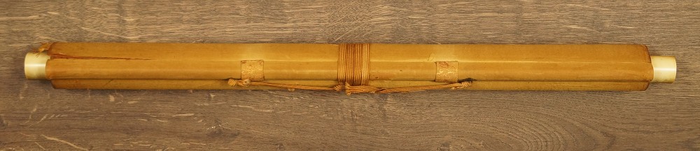 Two River Crabs Hanging Scroll Rolled Up