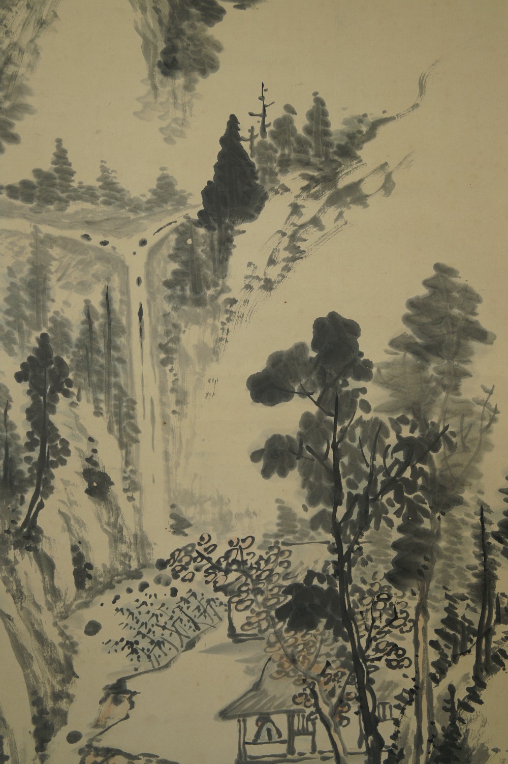 Landschaft Rollbild Kakejiku Kakemono Landschaft Nahaufnahme 1