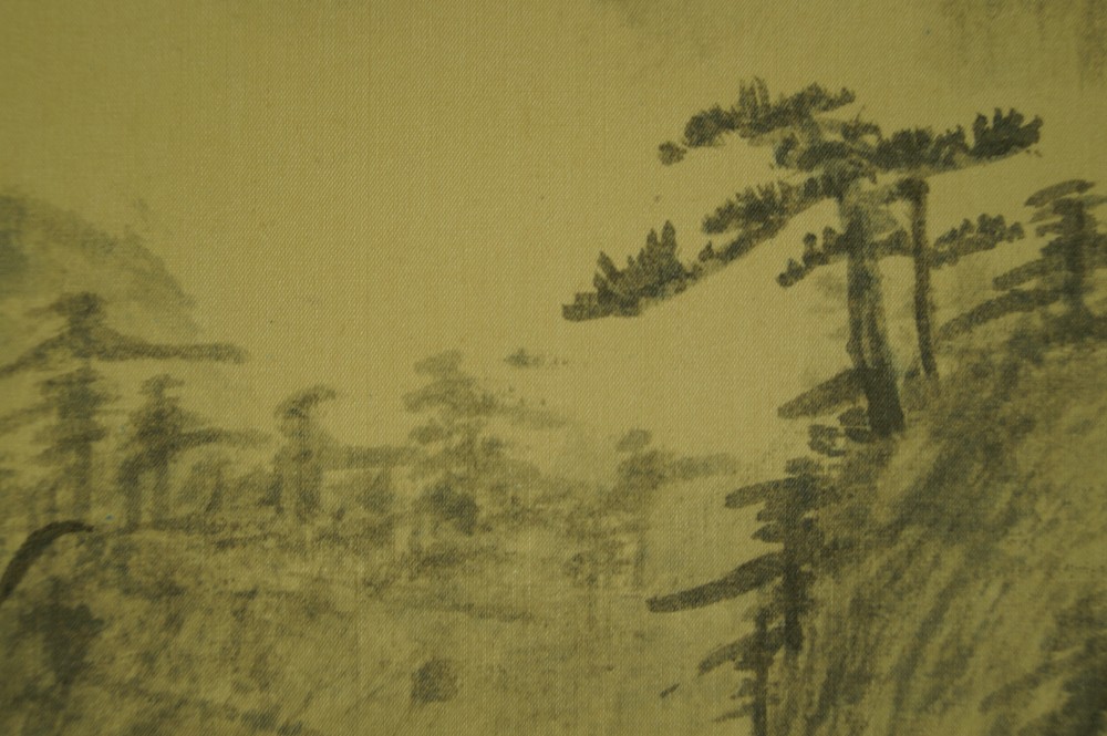 Landschaft Rollbild Kiefer-Motiv Nahaufnahme