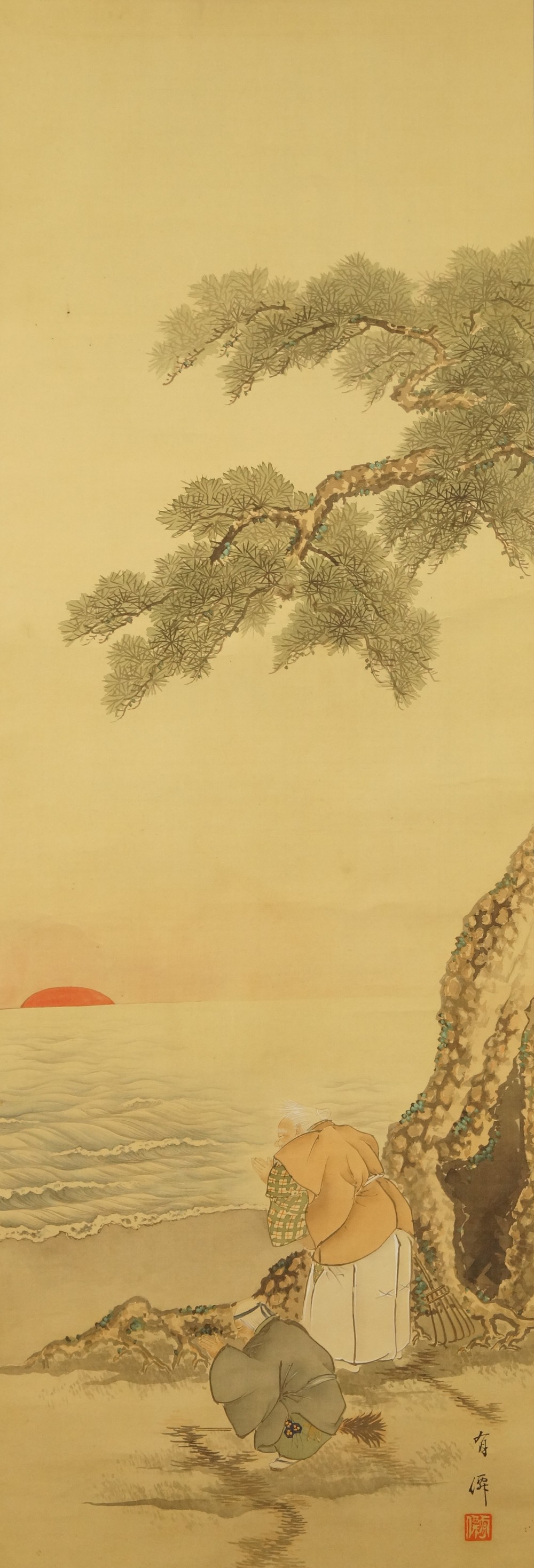 Takasago Hanging Scroll Full Motif Without Mounting