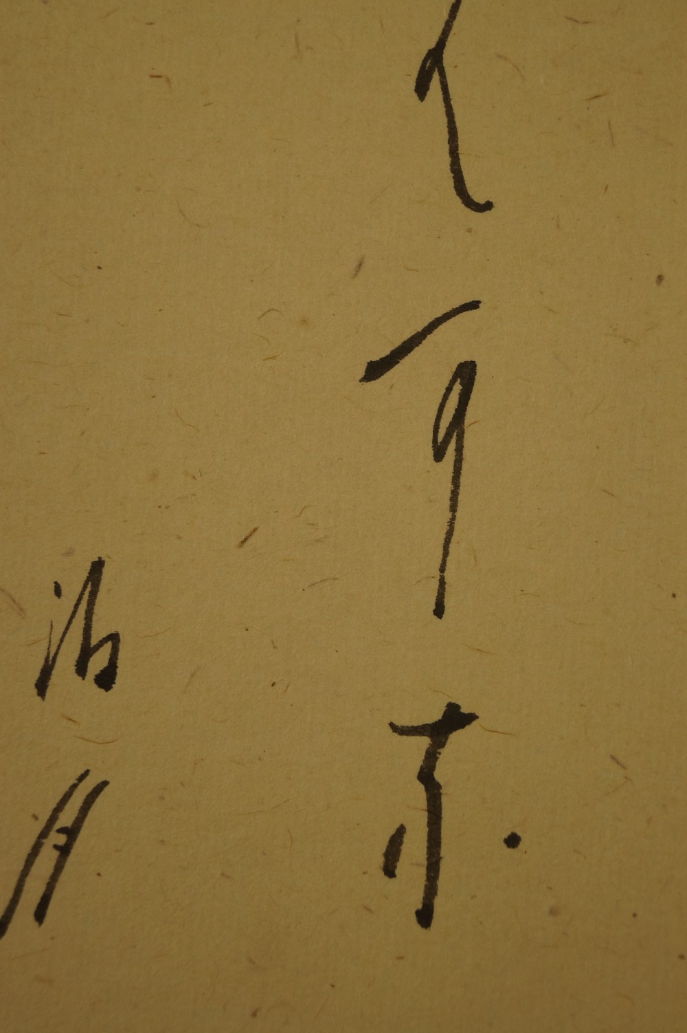 Iris Kakemono Calligraphy Close-Up 2