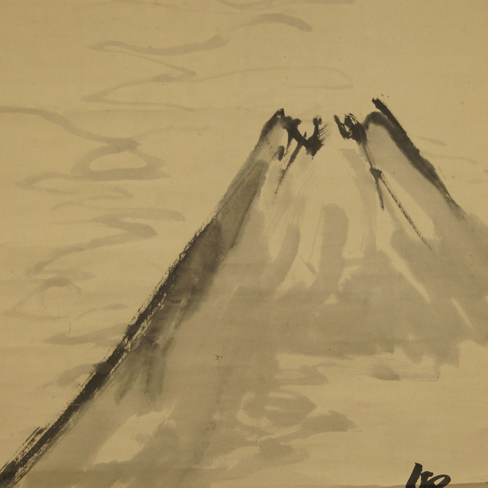 Berg Fuji - Japanisches Rollbild (Kakejiku, Kakemono)