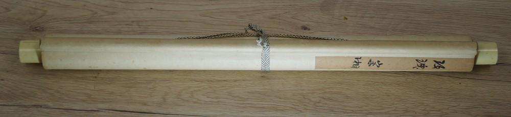Birds and Flowers Hanging Scroll Kakemono Rolled Up