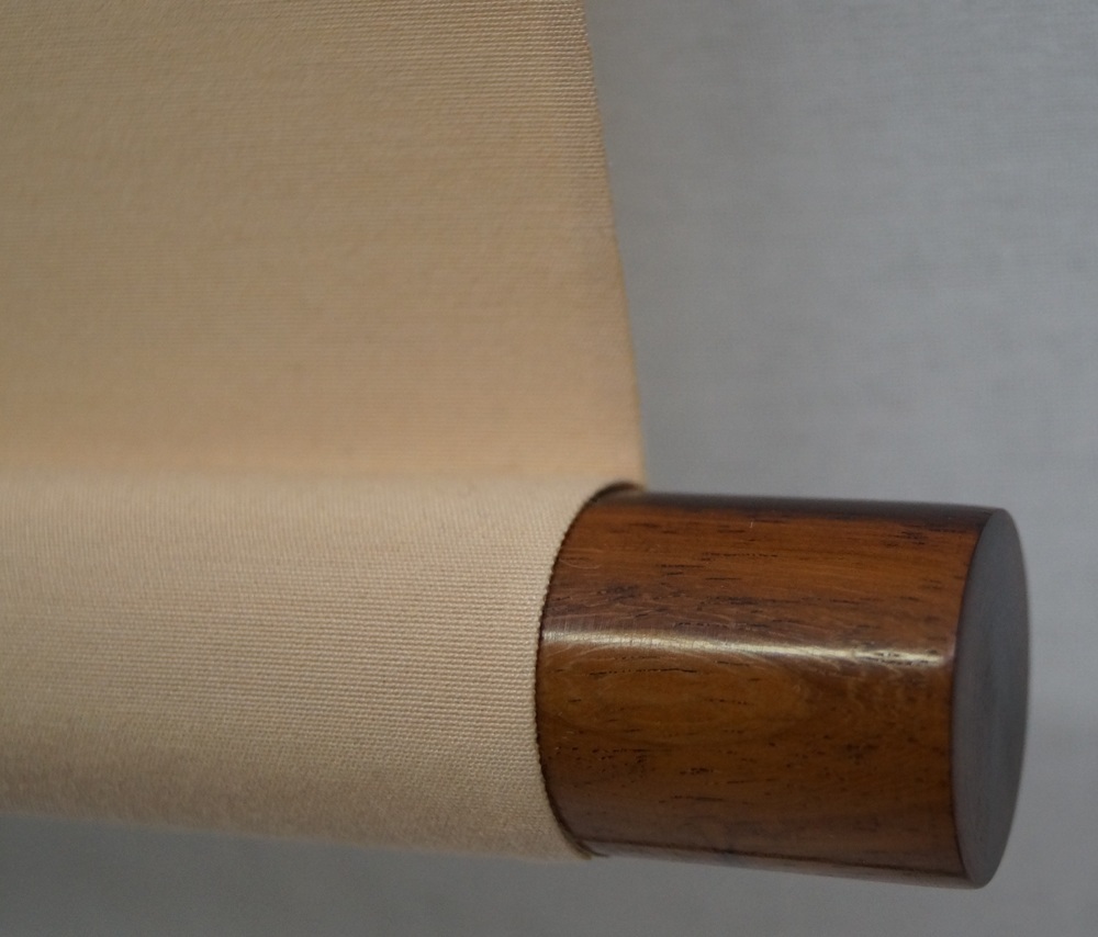 Zwei Voegel am Rosenstrauch Rollbild Rollendetail