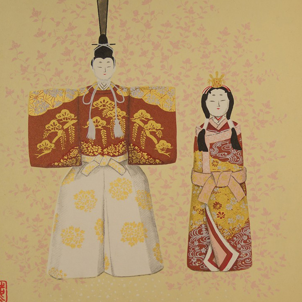 Shikishi Hina Dolls Druck Motiv Nahaufnahme Vorschau