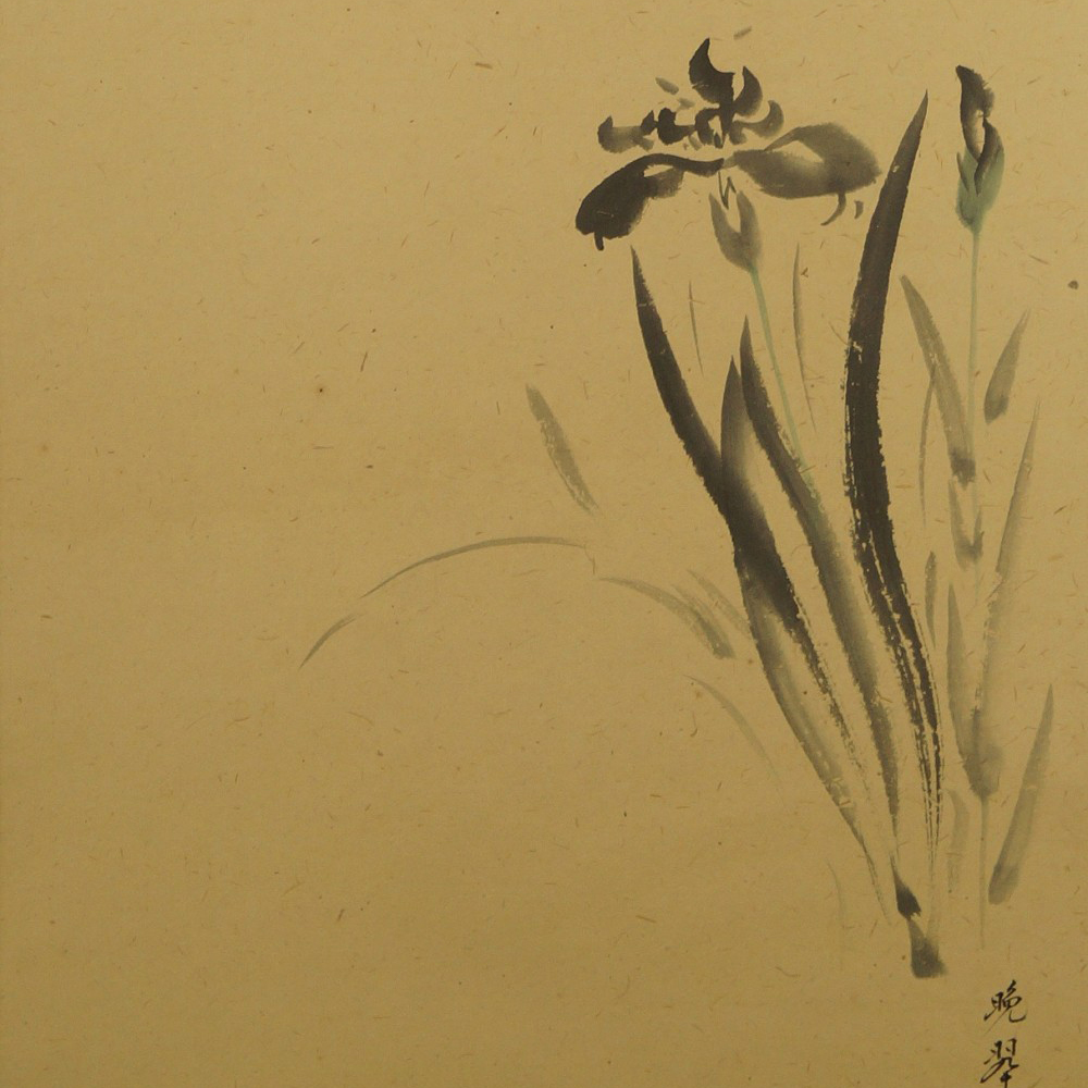 Iris - Japanisches Rollbild (Kakejiku, Kakemono)