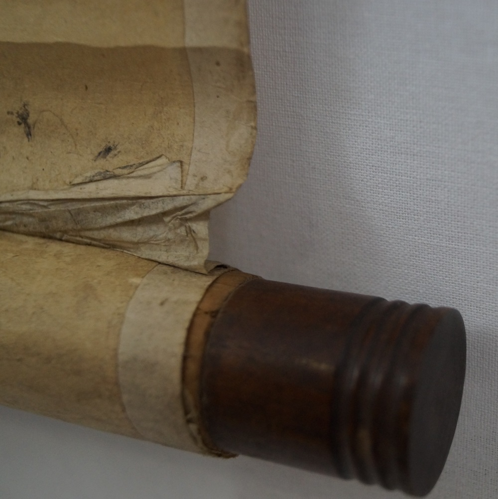Bamboo scroll detail
