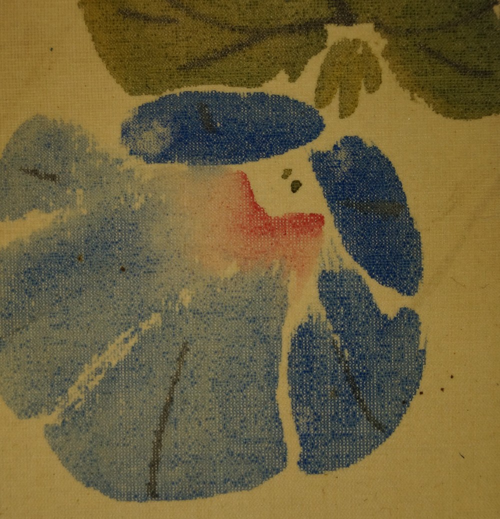 Japanese painting iris motif close-up 3