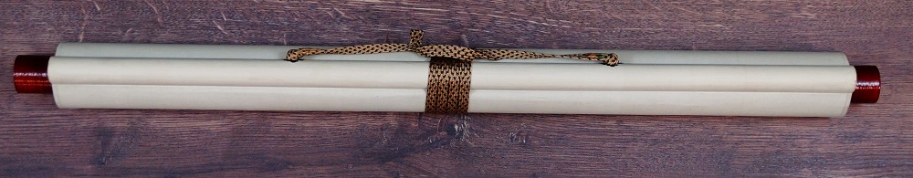 Autumn Flight in Morning Light Hanging Scroll by Manjo Kajo Rolled Up