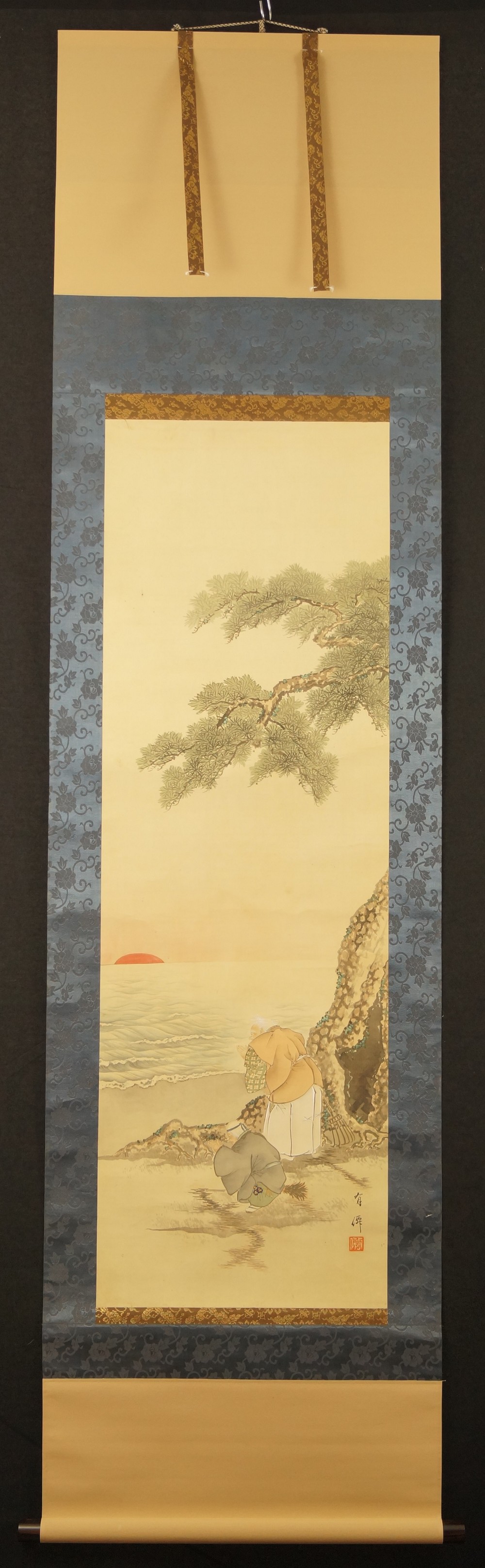 Takasago hanging scroll full view of scroll