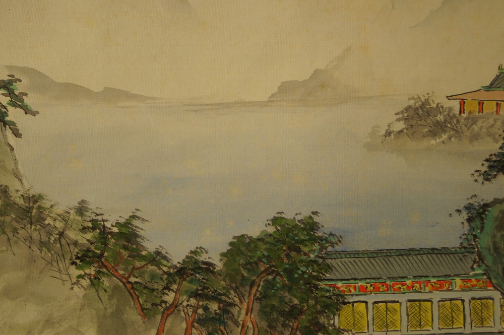 Landschafts Kakemono Landschaft Nahaufnahme 2