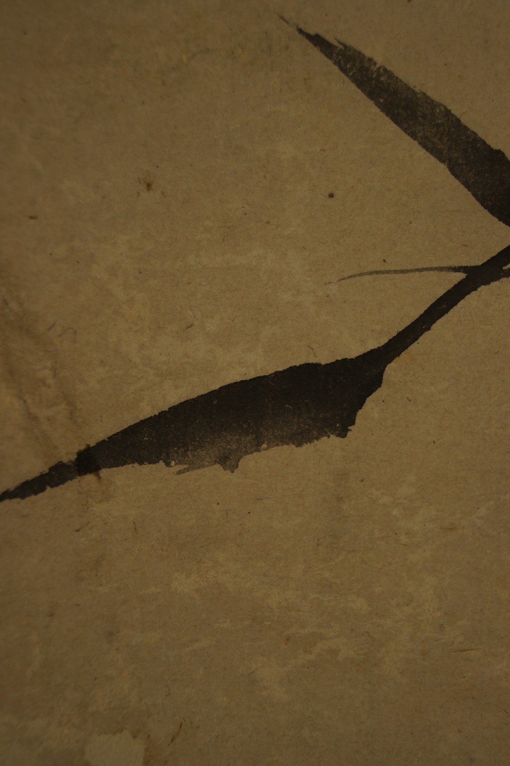 Bamboo Hanging Scroll by Tsubaki Chinzan Bamboo Motif Close-Up 1
